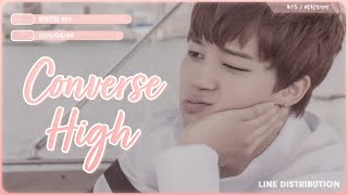 BTS  방탄소년단  Converse High  Line Distribution With Hidden Vocals [upl. by Ardme519]