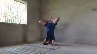 Sirsasana or Headstand  31  One Hour selfchallenge [upl. by Natfa]