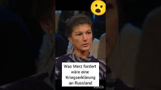 Wagenknecht erklärt Merz Taurus Forderung wäre Kriegserklärung [upl. by Riplex770]