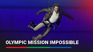 Tom Cruise does live stunt in Paris Olympics closing ceremony  ABSCBN News [upl. by Sams775]