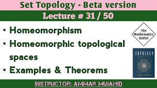 Homeomorphic Topological Spaces  Homeomorphism  Set Topology  Lecture 31 [upl. by Neelrahc]