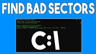 How to Find Bad Sectors in Windows 10 8 8 1  CMD [upl. by Valentina]