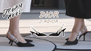 On Feet Dior Jadior Slingback Pumps Unboxing [upl. by Lladnew]