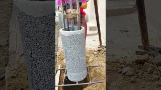 Transportation process of cement pipe wall under water well [upl. by Lew917]