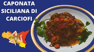 CAPONATA SICILIANA DI CARCIOFI  la ricetta tradizionale siciliana invernale [upl. by Masson]