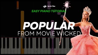 Popular from movie Wicked  EASY Piano Tutorial by ST [upl. by Eitak]