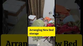 New bed storage arrangement organization bedstorage arranging [upl. by Nnahtebazile]