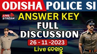 Odisha Police SI Answer Key Discussion police policesi odishapolice answerkey [upl. by Jessabell]