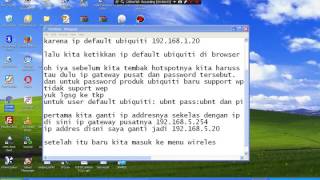 cara setting sebagai clientpenerimastation ubiquiti ubnt bm2hp  picostation m2hp [upl. by Saloma]