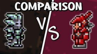 Titanium Armor amp Adamantite Armor Comparison  Terraria [upl. by Sair922]