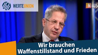 „Brauchen Waffenstillstand und Frieden“ – HansGeorg Maaßen bei NIUS [upl. by Amory]