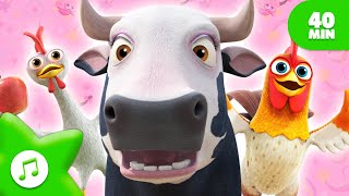 Vaca Maru la la 🐮 As Melhores Músicas com Vaca Maru🌈 FAZENDA DO ZENON em Português do Brasil [upl. by Qiratla]