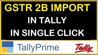 GSTR 2B amp GSTR 1 ENTRY EXCEL TO TALLY IMPORT IN SINGLE CLICK  TDL FOR TALLY [upl. by Anihta578]