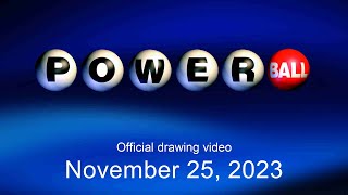 Powerball drawing for November 25 2023 [upl. by Ainahtan]