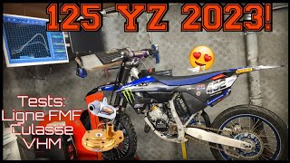 vlog 125 YZ 2023  test ligne FmF et culasse VHM [upl. by Yemrots]