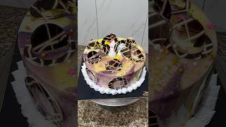 Mirror Glaze Cake And Chocolate Garnish cake mirrorglazecake chocolategarnishing shorts trend [upl. by Sivraj]