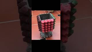 Great Skill to make Pot art trending viral diy shorts youtubeshorts cementing [upl. by Ahkos]