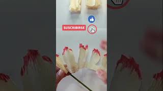 Tutoriales 🌸Fácil Paso a Paso floresdepapel flores diy manualidadesflorales ideasenpapel [upl. by Ensoll]