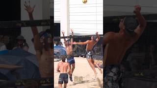 Rally of the day 🔥🔥🔥 volleyball beachvolleyball volleyballworld volleyballmatch [upl. by Zingale]