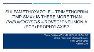 TrimethaprimSulfamethoxasole Its Role in Nocardiosis  Yanina Pasikhova PharmD [upl. by Yelbmik]