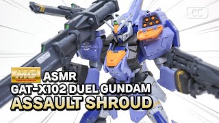 건프라 MG 듀얼 건담 어설트 슈라우드 ASMR 조립 리뷰  DUEL GUNDAM ASSAULT SHROUD [upl. by Anawt682]