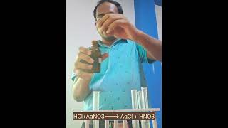 How to test hydrochloric acid  Test for Chloride ion science wbbhse chemistry experiment [upl. by Leahey659]