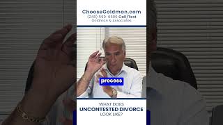 What Does Uncontested Divorce Look Like  ChooseGoldmancom [upl. by Urdna]