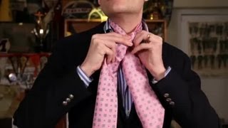 How to Tie an Ascot Cravat  Mens Fashion Tips [upl. by Seravat78]