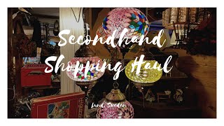 Secondhand shopping haul  Lund Sweden 🛍🇸🇪 [upl. by Porty]