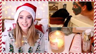 My Festive Pamper Routine  Zoella [upl. by Lrak]