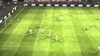 Real Madrid VS AC Milan  Fabulous volley shot by Sami Khedira PES 2013 [upl. by Drof]