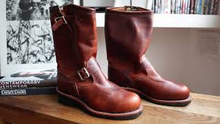 Review Chippewa 11quot Steel Toe Engineers Biker Boots [upl. by Amihsat]