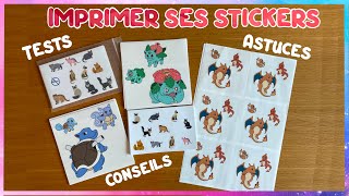 Comment imprimer ses propres stickers ✍🏼😎 Tuto conseils et test [upl. by Nylyrehc]