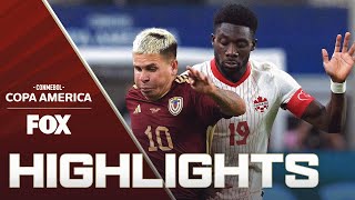 Venezuela vs Canada Highlights  2024 Copa América  Quarterfinals [upl. by Bartholomew]