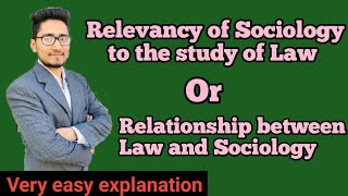 relevance of sociology to the study of law relationship between law and sociologylawwithtwins [upl. by Enttirb683]