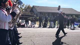 Consumnes oaks HS marching band amp color guard at the 2024 Lincoln review of champions [upl. by Htebazile]