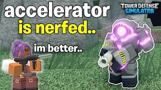 The New ACCELERATOR Nerf amp Huge GOLDEN COWBOY Buff  Roblox TDS Update [upl. by Ric]