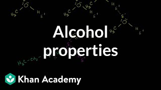 Alcohol properties  Alcohols ethers epoxides sulfides  Organic chemistry  Khan Academy [upl. by Oniratac]