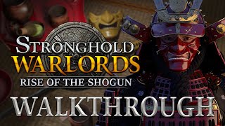 Stronghold Warlords Rise of the Shogun DLC Campaign Walkthrough  No Commentary 1080p PC [upl. by Esac]