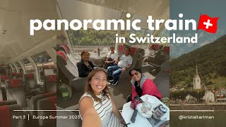 Panoramic train ride in Switzerland with Gotthard Panorama Express  Kristel Tariman [upl. by Alyahs]