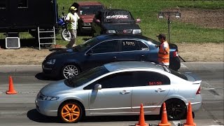 Civic Si ASPIRADO vs Vento 20 TURBO  Gran Duelo [upl. by Forester952]