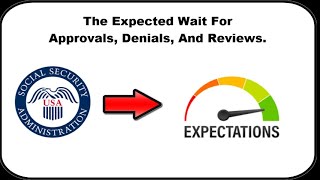 Expected Time Frames For Disability Approval Appeals And Reviews [upl. by Eta]