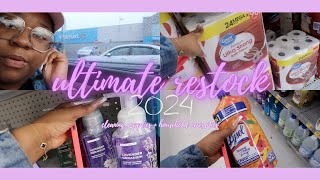 ultimate RESTOCK 2024 🌱 cleaning supplies  household necessities [upl. by Arratal]