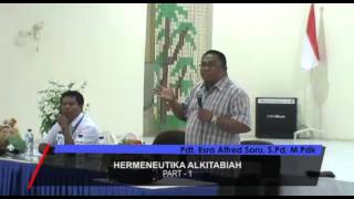 Pdt Esra Alfred Soru  HERMENEUTIKA ALKITABIAH PART 1 [upl. by Yelrac]