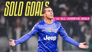 The Best SOLO GOALS in Juventus History  Tévez vs Parma Ibrahimovic vs Roma amp More [upl. by Chi467]