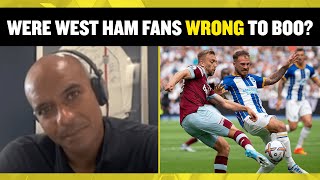 talkSPORT react to David Moyes calling out West Ham fans for booing the hammers last weekend 🔥 [upl. by Ardeen]