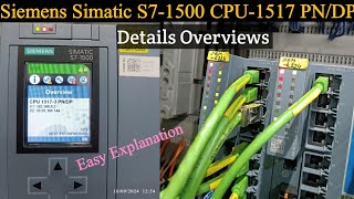 Siemens Simatic S71500 CPU 1517 S71500 Controller Overviews PLC S71500 Display PLC S71500 [upl. by Wakeen]