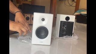 Edifier MR4 Studio Monitor  UnboxingSetup  Review Sound speaker studiomonitors [upl. by Vera920]