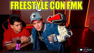 LIT KILLAH TIRANDO FREESTYLE CON FMK EN DIRECTO [upl. by Yenettirb137]