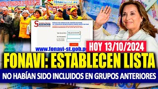 REINTEGRO 3 LISTA 21 FONAVI ESTABLECEN LISTA NO HABÍAN SIDO INCLUIDOS EN GRUPOS ANTERIORES ANUNCIO [upl. by Terrag]